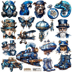 Naklejki - ScrapLove - Steampunk 1