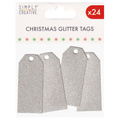 Tagi brokatowe - Simply Creative - Silver