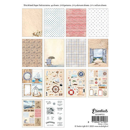 Zestaw papierów i elementów do scrapbookingu A5 - Vintage Summer