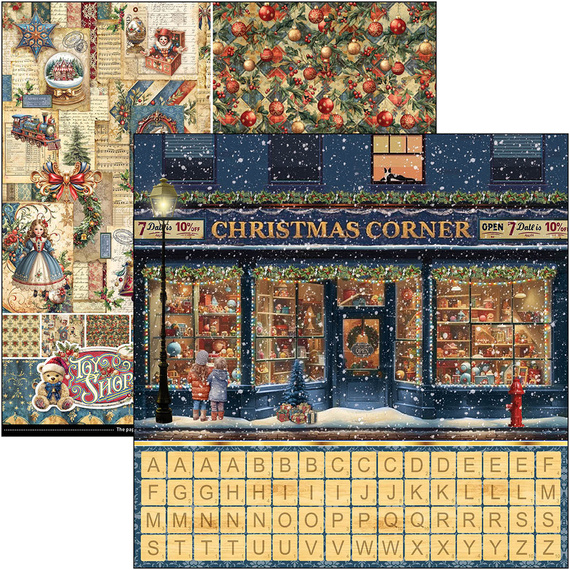 Zestaw papierów 30x30cm - Patterns Pad - Ciao Bella - Toy Shop