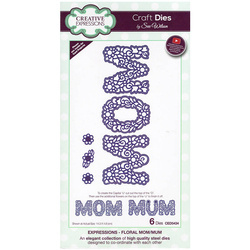 Wykrojnik - Creative Expressions - Floral Mom - mama