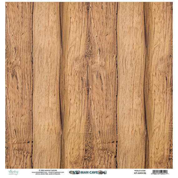 Papier do scrapbookingu 30x30 - Mintay - Man Cave 06