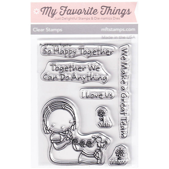 Wykrojnik + stempel - My Favorite Things - Happy Together