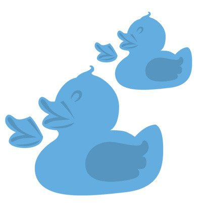 Wykrojnik - Marianne Design - Rubber Ducks - kaczuszki kąpielowe