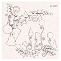 Tekturka - Holly Jolly - decors - dekory Scrapiniec