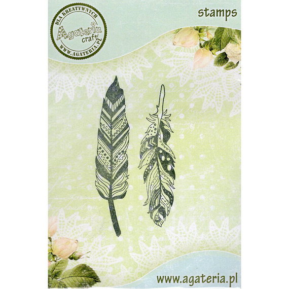 Stempel - Piórka zestaw 2 - Agateria