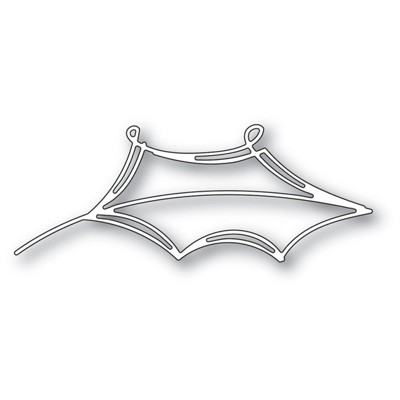 Wykrojnik - Memory Box - Scribble Holly Leaf Outline liść ostrokrzew kontur