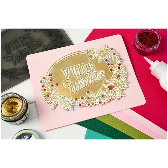 Folder do wytłaczania 3D Textured Impressions Sizzix - Winter Wishes