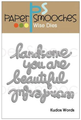 Wykrojnik - Paper Smooches - Kudos Words