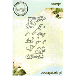 Stempel - Ornamenty "listki" - 6 elementów, 7823024