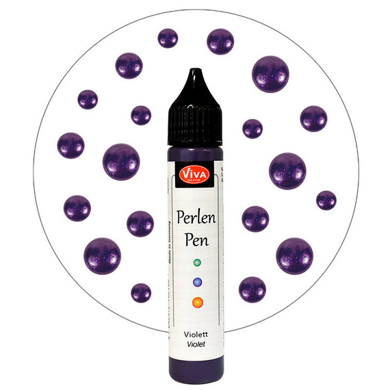 Perlen Pen - Viva Decor - Violet 500 fioletowe perełki w płynie