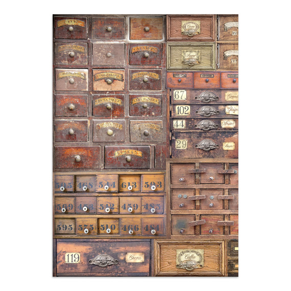 Zestaw papierów, naklejek i elementów Junk Journal - Coffee & Chocolate - Stamperia