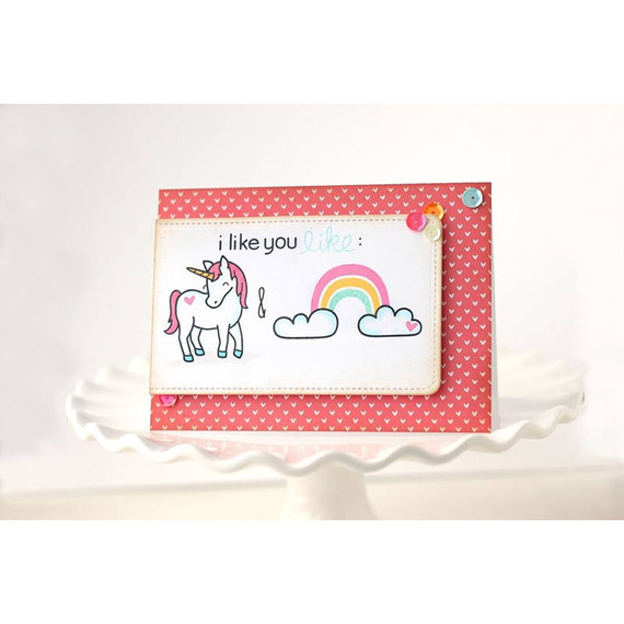 Wykrojnik - Lawn Fawn - Stitched Journaling Card - karta z perforacją i dodatki