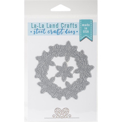 Wykrojnik - La-La-Land - Poinsettia Wreath - poinsecja wieniec wianek