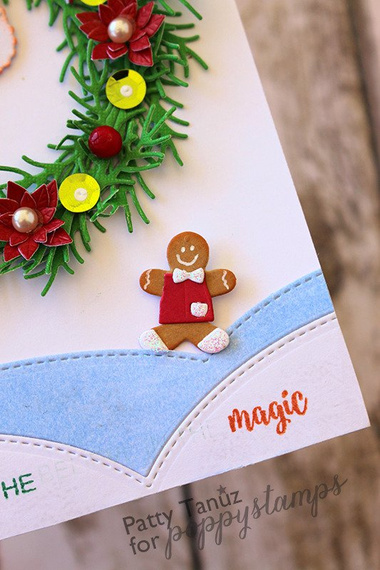 Wykrojnik - Poppystamps - Little Gingerbread Boy piernikowy ludzik