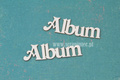 Album - napis "ozdobna" czcionka 10szt. - Scrapiniec 2484B