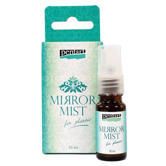 Farba dająca efekt lustra Mirror Mist spray 9ml do plastiku - Pentart