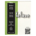 Wykrojnik - Poppystamps - Believe Loose Script