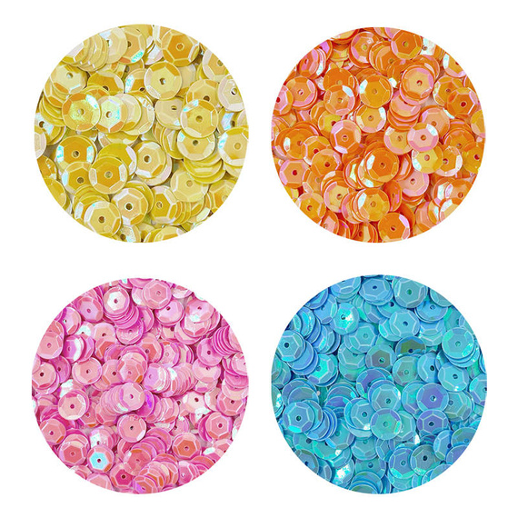 Zestaw kreatywny - jajka styropianowe, wstążki, cekiny