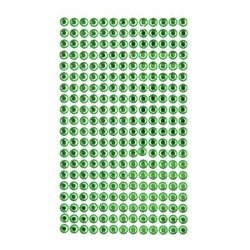 Kryształki samoprzylepne 6mm 260szt Light Green