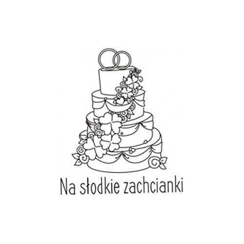 Stempel - Tort weselny + Na słodkie zachcianki - Agateria