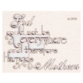 Tekturka - God made Mother - swirly version - Scrapiniec