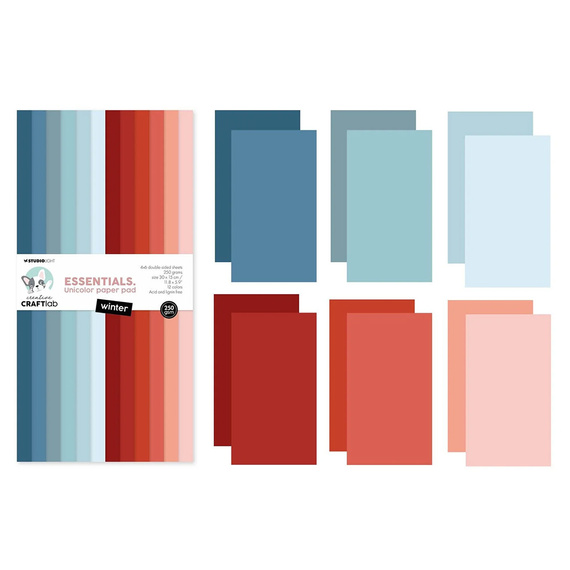 Zestaw papierów do scrapbookingu 15x30 - StudioLight - Winter