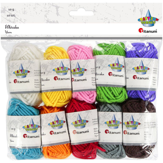 Włóczka 10x10g - miks kolorów