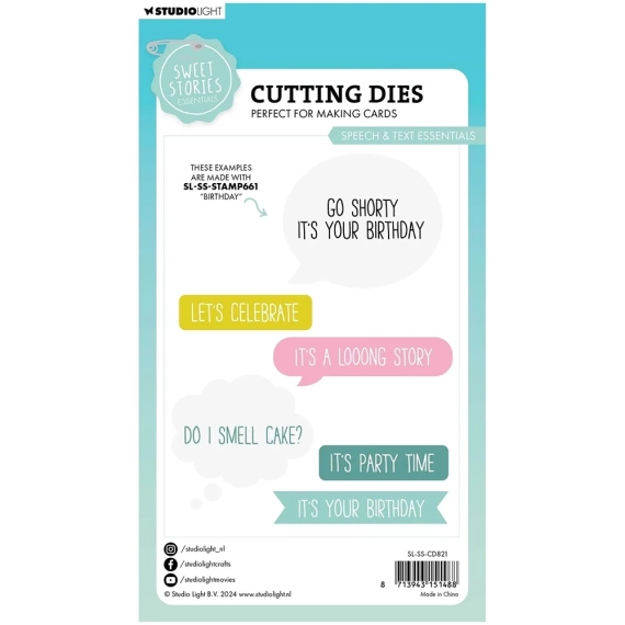 Wykrojnik - StudioLight - Speech & tekst dymki ramki