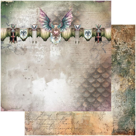 Zestaw papierów 20x20 - Alchemy of Art - The Legends of the Dragons