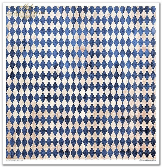 Zestaw papierów do scrapbookingu 30x30 - Carnival - Pierrot in love