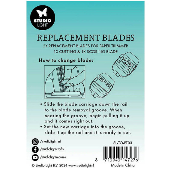 Wymienne ostrze i wkład do bigowania do trymera - Studio Light