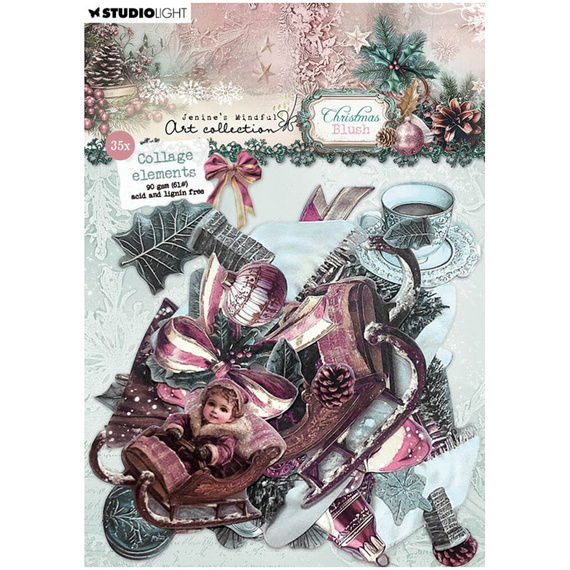 Papierowe elementy - Collage Paper Elements - StudioLight - Christmas Blush