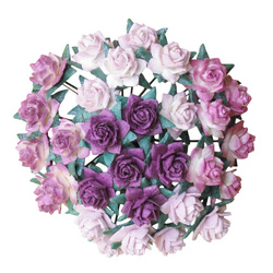 Róże gwiaździste miks liliowy 12mm - 50 szt