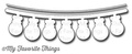 Wykrojnik - Die-namics - Ornament Banner łańcuch z bombkami