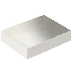 Pudełko z pełną szybką prostokątne kremowe - Rzeczy z papieru