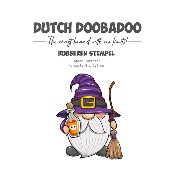 Stempel gumowy - Dutch Doobadoo - Gnome Wizard krasnal czarodziej