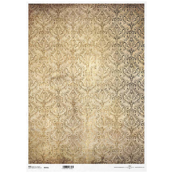 Papier ryżowy do decoupage A3 ITD-765L damask