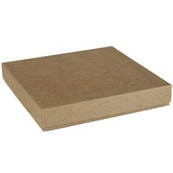Pudełko pełne na kartkę kraft 15x15x2,5 - Rzeczy z papieru