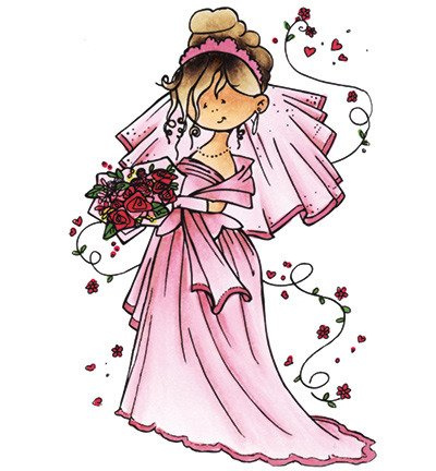 Stempel - Marianne Design - Here comes the bride - panna młoda