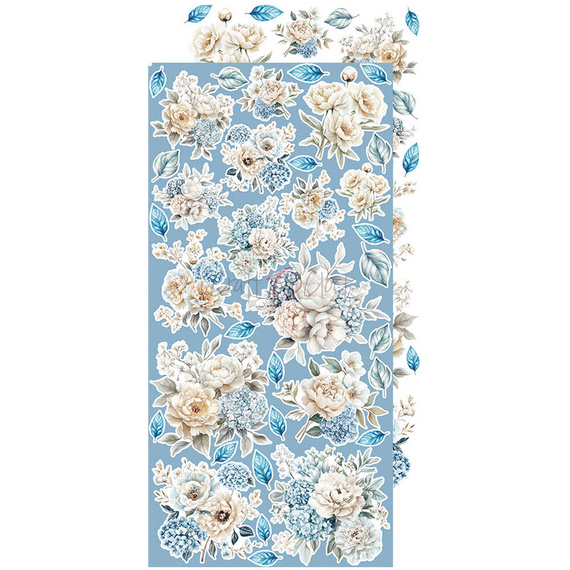 Something Blue zestaw dodatków do scrapbookingu - Craft o'clock - Flowers