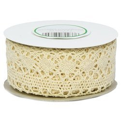 Koronka bawełniana kremowa 33mm x 4,55m