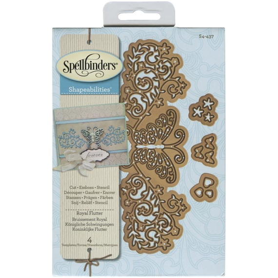 Wykrojnik - Spellbinders - Royal Flutter S4-437 ornament z motylem