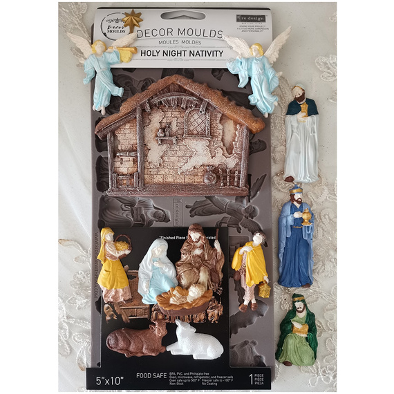 Foremka silikonowa - Prima - Holy Night Nativity szopka