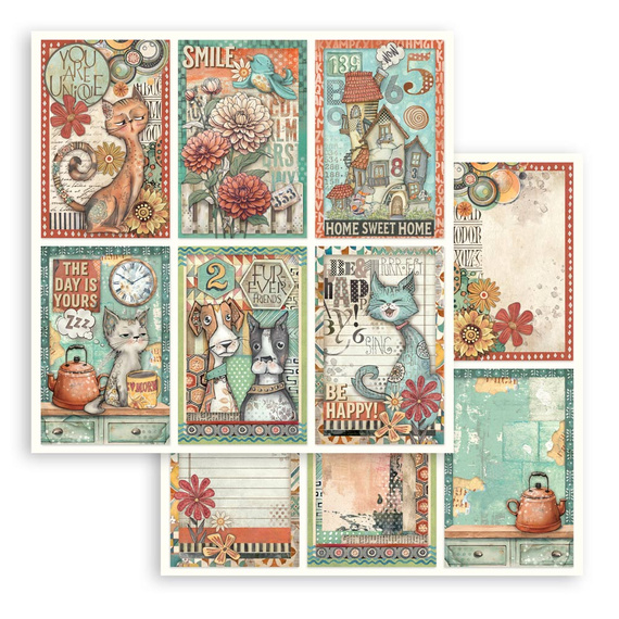 Zestaw papierów do scrapbookingu 30x30 - Furry Friends - Stamperia