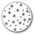 Wykrojnik - Memory Box - Stitched Snowflake Circle tło ze śnieżynkami