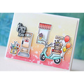Stempel - PinkFresh - Scootin - skuter