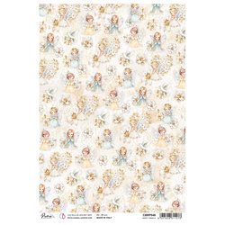 Papier ryżowy do decoupage A4 - Ciao Bella - Blessing Day Sweet angels aniołki