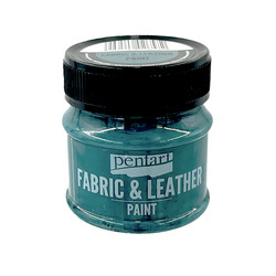 Farba do tkanin i skór - fabric & leather paint - jadowita zieleń / poison green 50ml - Pentart