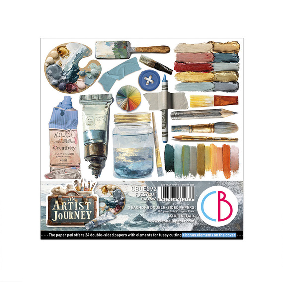 Zestaw papierów 15x15cm - Ciao Bella - An artist journey